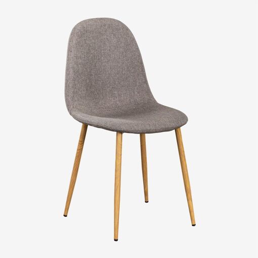 Pack 4 Chaises De Salle � Manger Glamm Bois Naturel