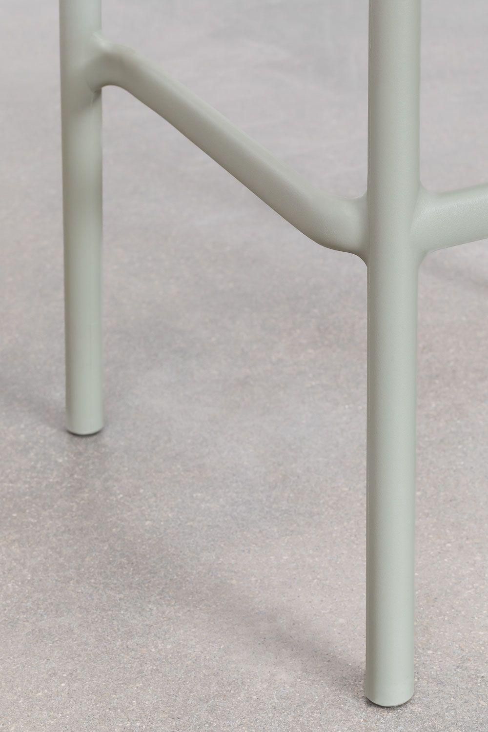 Pack De 2 Tabourets Hauts Empilables Wendell Vert Kaki 77 Cm - 6