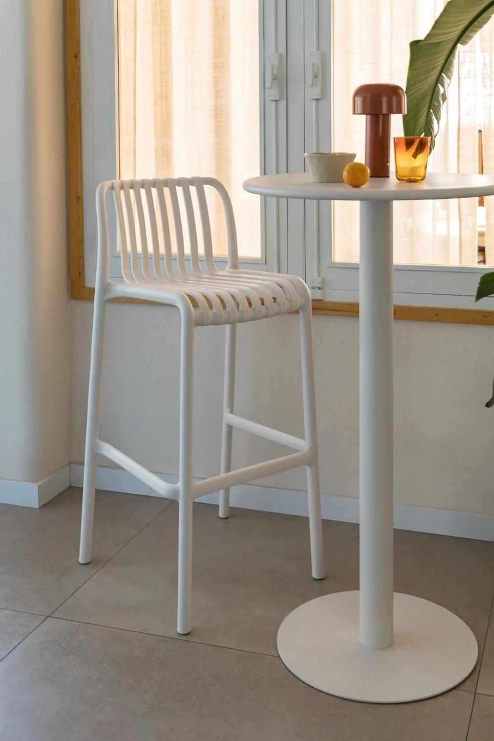 Pack De 2 Tabourets Hauts Empilables Wendell Vert Kaki 77 Cm - 8