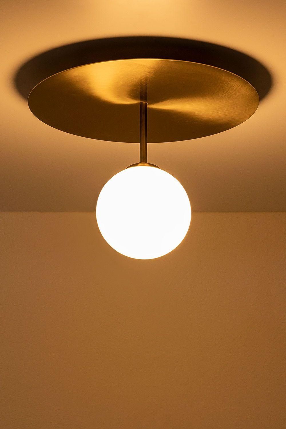 Plafonnier Boule De Cristal Uvol Dor� - 3