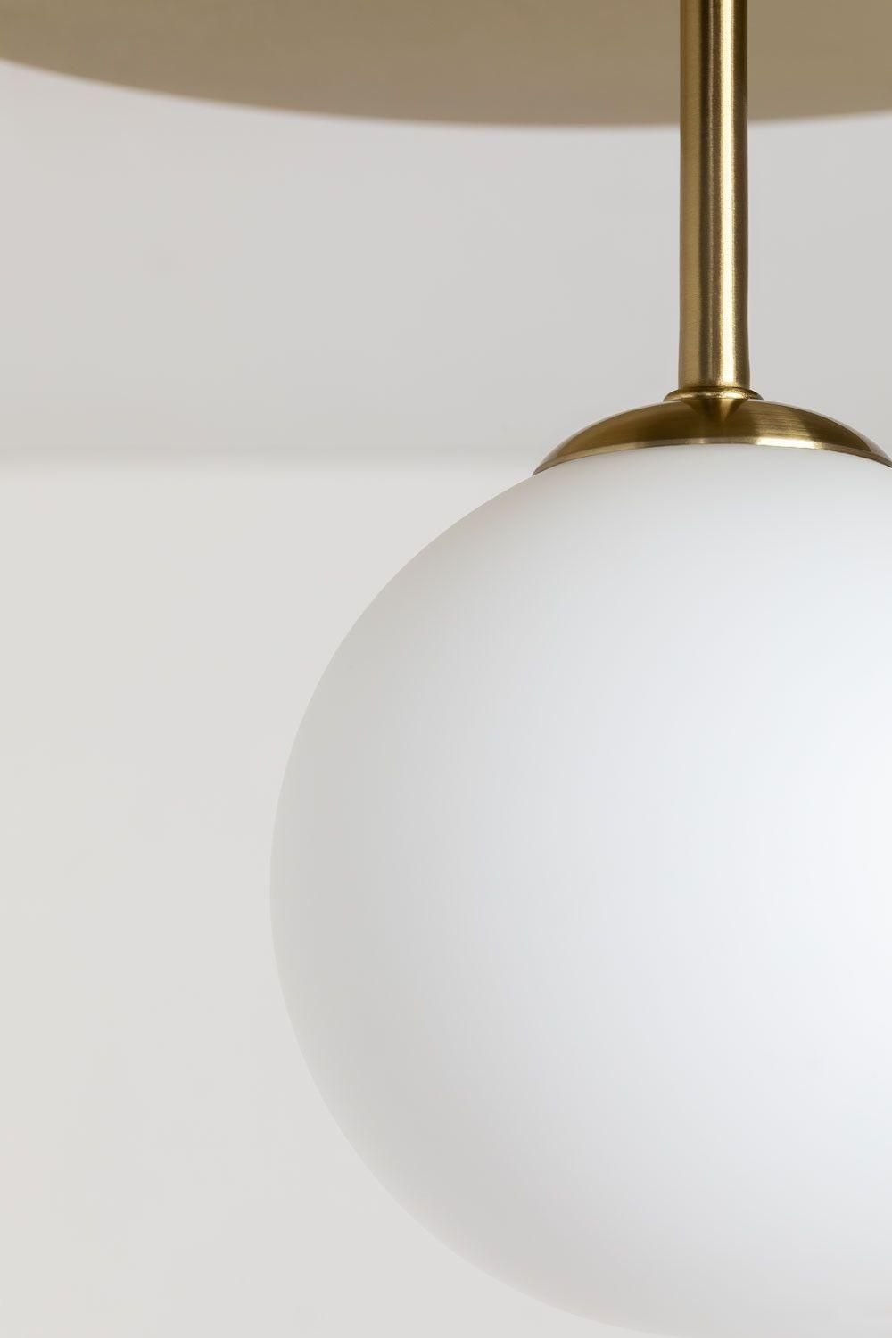 Plafonnier Boule De Cristal Uvol Dor� - 5