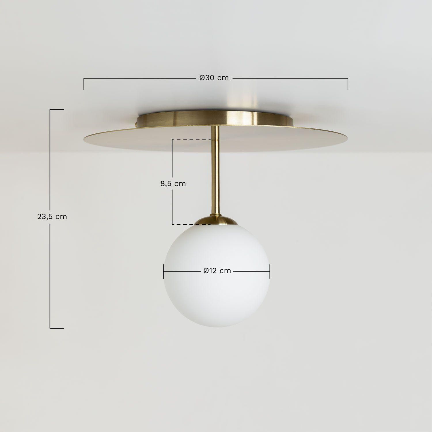 Plafonnier Boule De Cristal Uvol Dor� - 7