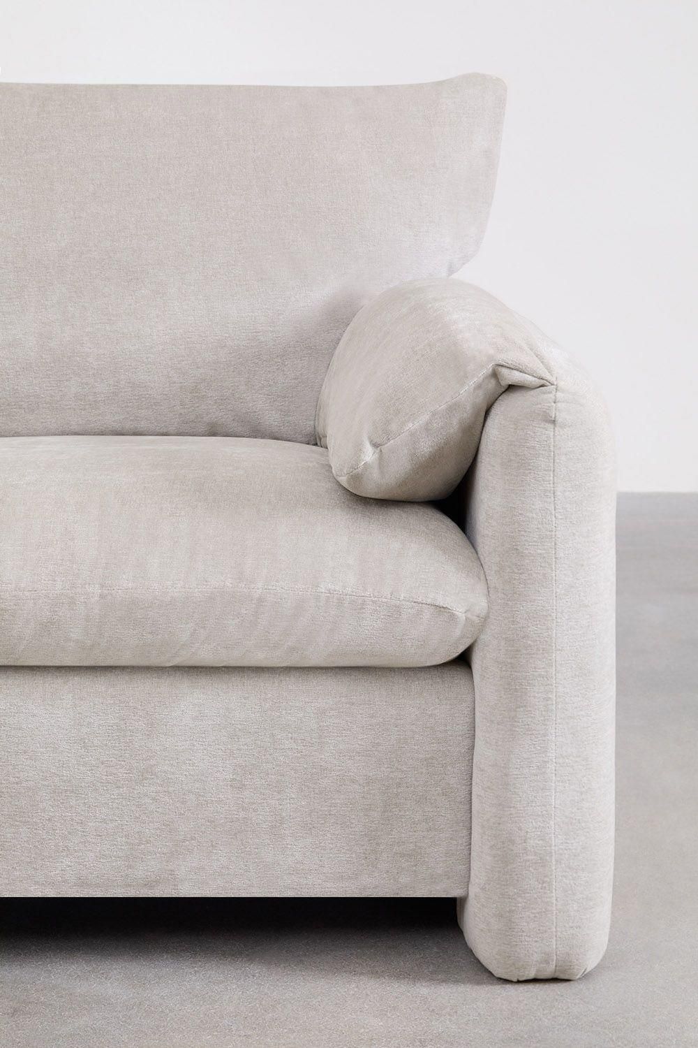 Fauteuil Freddy Chenille Gris Sable - 5