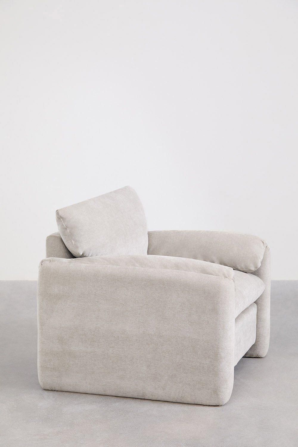 Fauteuil Freddy Chenille Gris Sable - 6