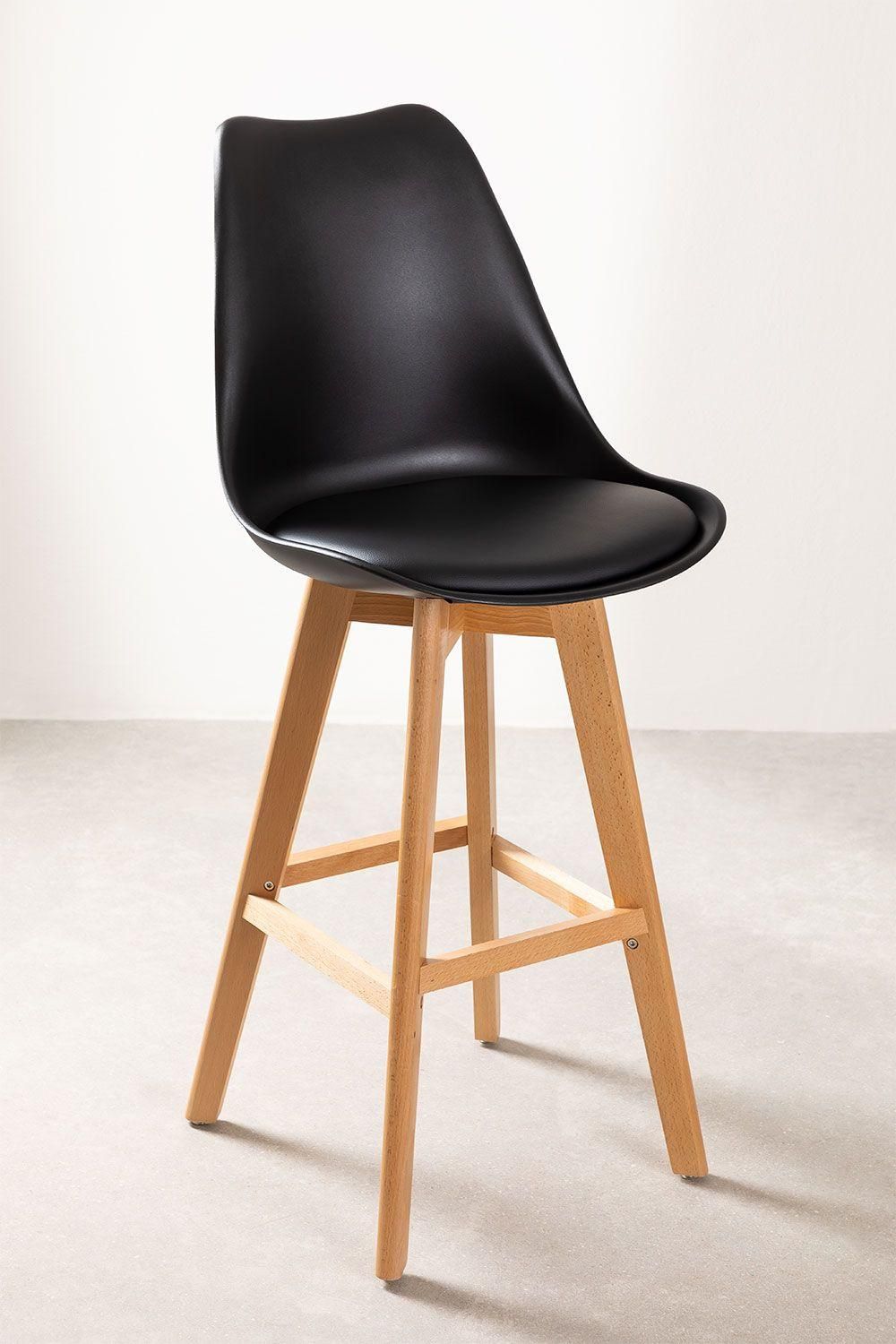 Lot De 2 Tabourets Hauts (76 Cm) Nordic Noir - 2