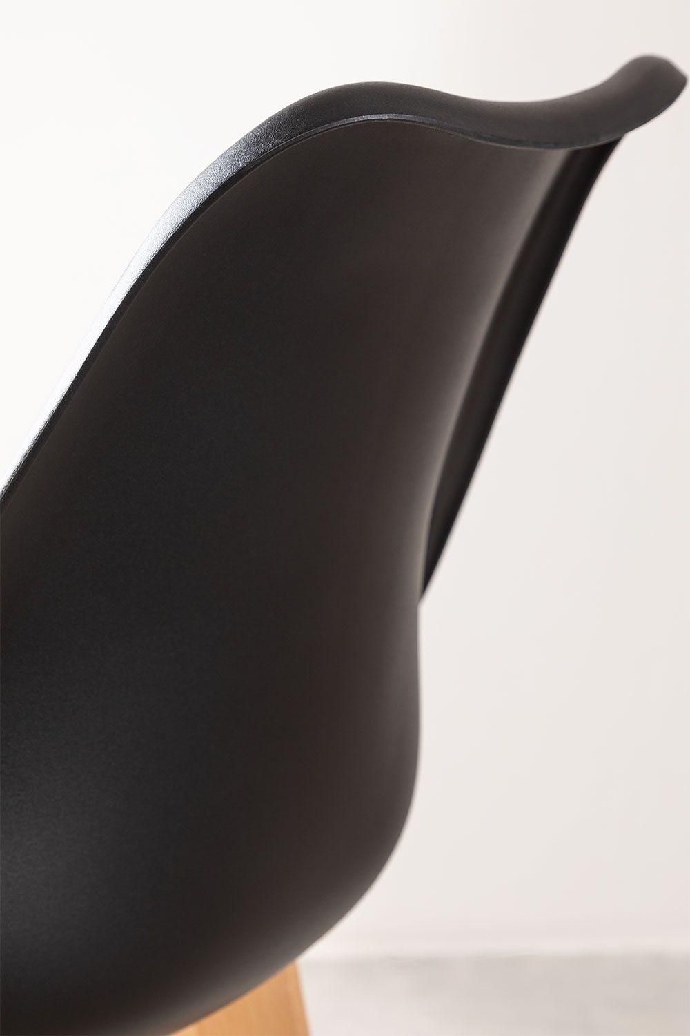 Lot De 2 Tabourets Hauts (76 Cm) Nordic Noir - 5