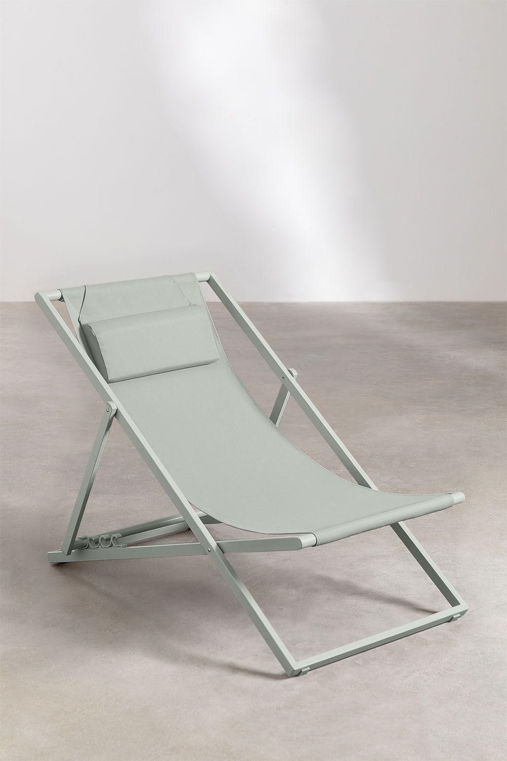 Hamac Pliant Jensy Avec Coussin En Acier Vert Kaki - 3