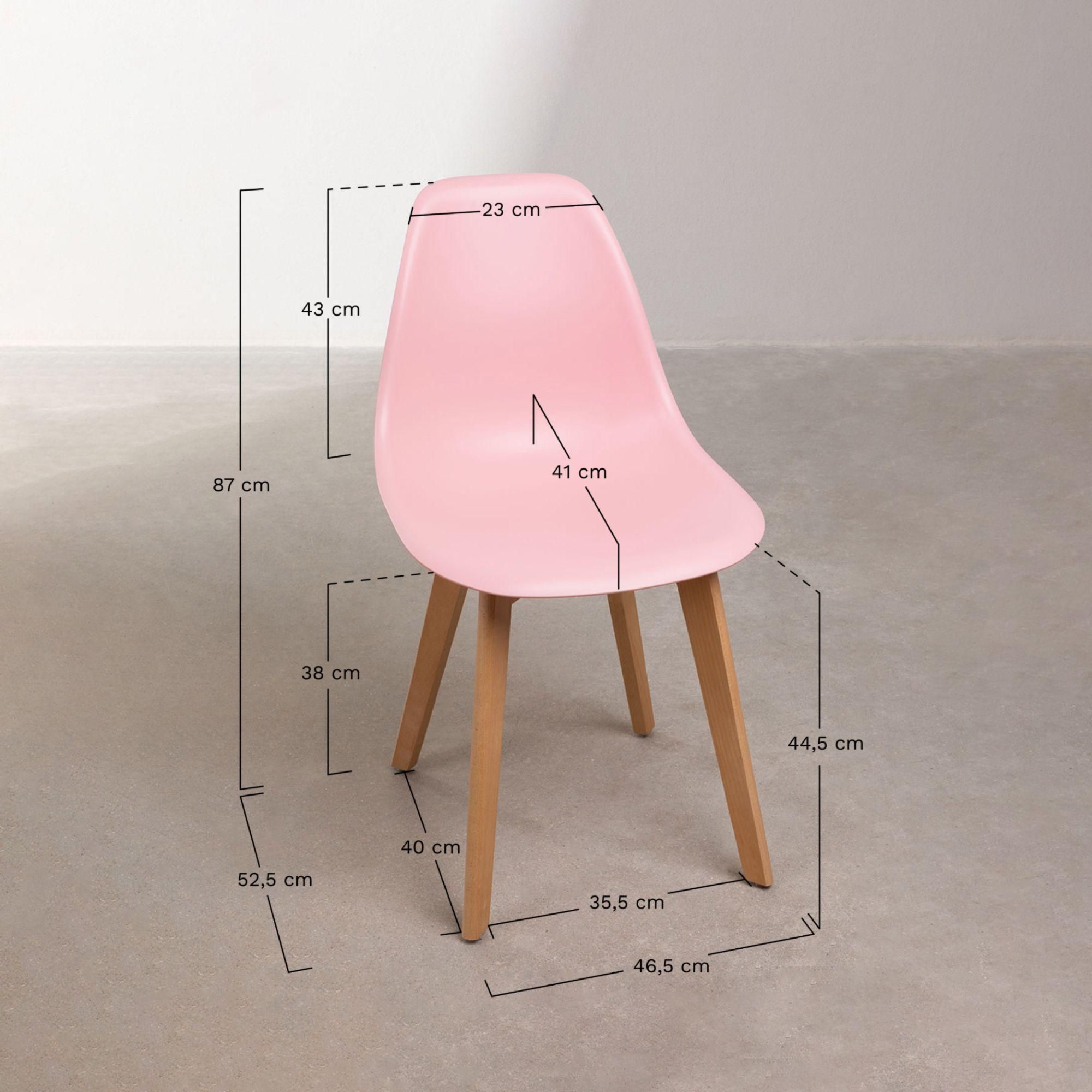 Chaise De Salle � Manger Nordique Scand Bleu Eau - 9
