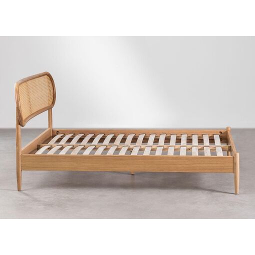 Lit En Bois Fraser Bois Naturel 160 X 200 Cm - 3