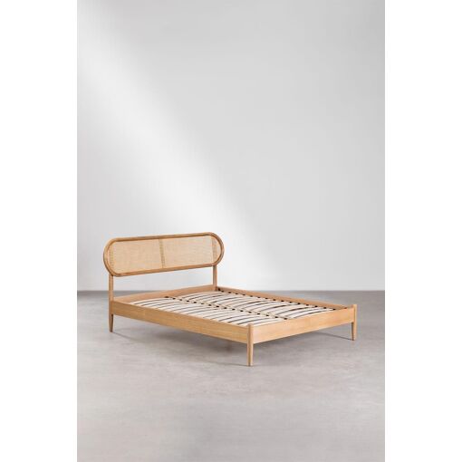 Lit En Bois Fraser Bois Naturel 160 X 200 Cm - 4