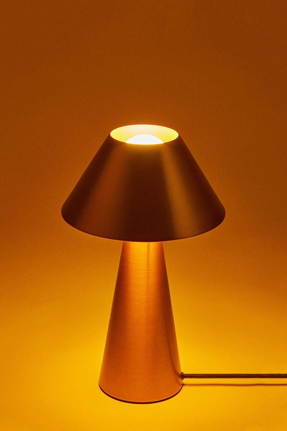 Lampe De Table En Fer Silenora Dor� - 3