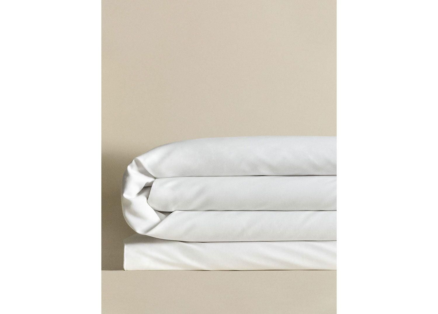 Housse De Couette En Satin 300 Fils Sampras Blanc - 3
