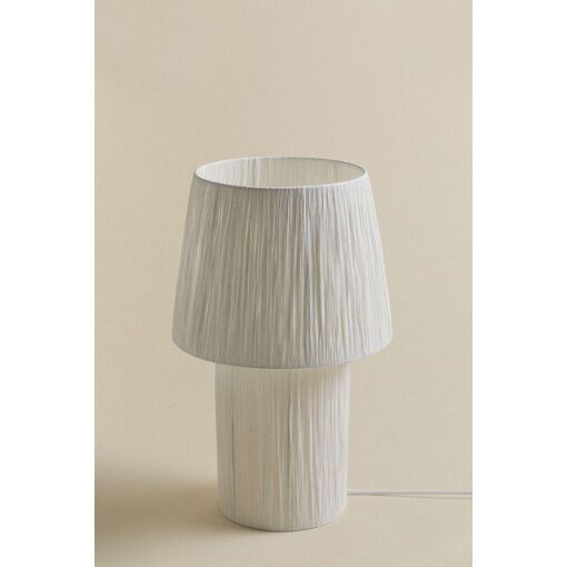 Lampe De Table En Papier Nironalde Blanc - 4