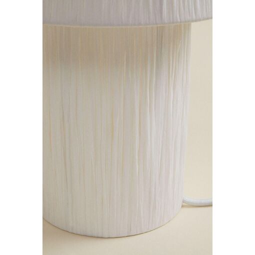 Lampe De Table En Papier Nironalde Blanc - 7