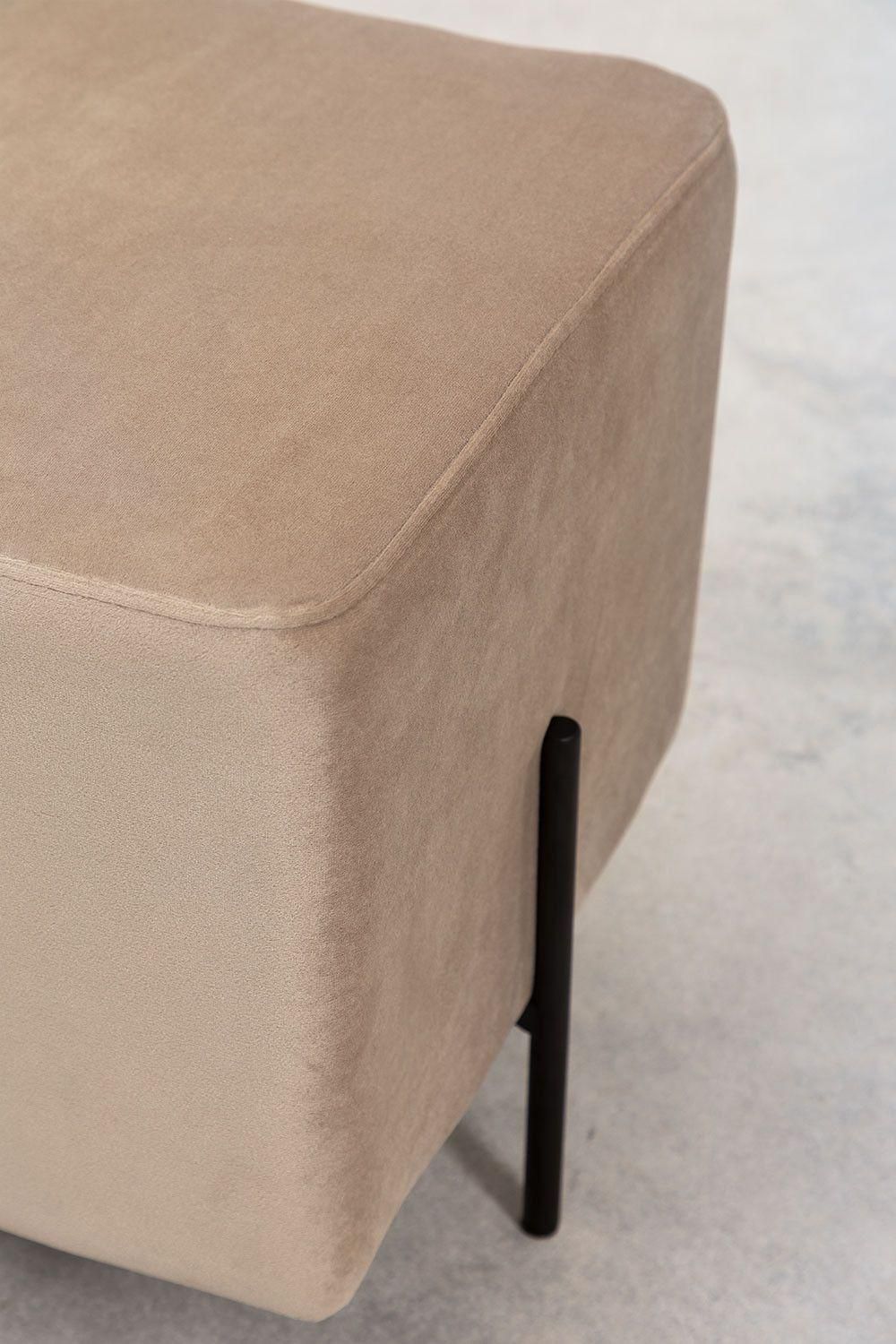 Tabouret Bas En Velours Sam - 5