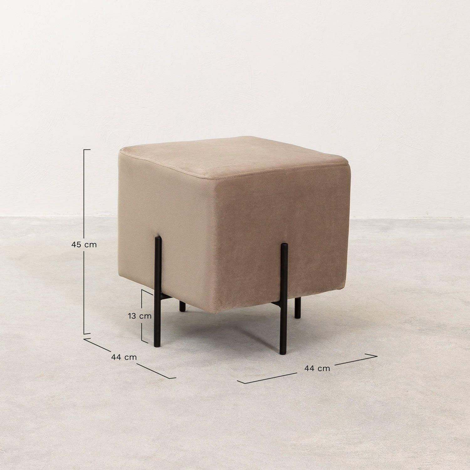Tabouret Bas En Velours Sam - 6