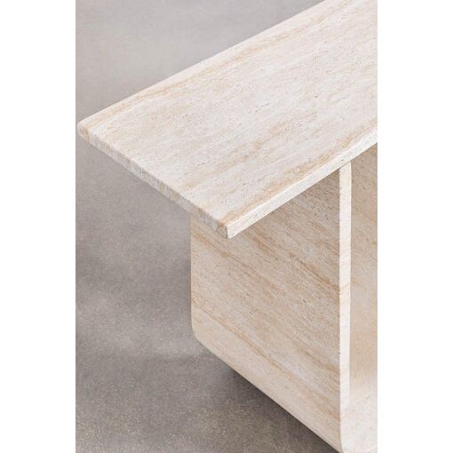 Console En Ciment Aspect Travertin Ceravi Travertine - 8