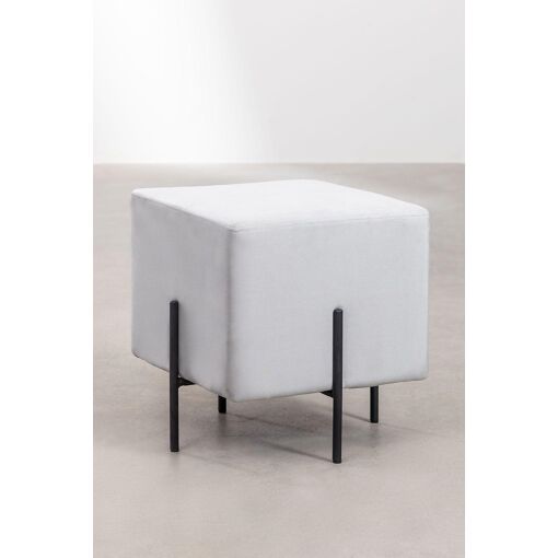 Tabouret Bas En Velours Sam - 2
