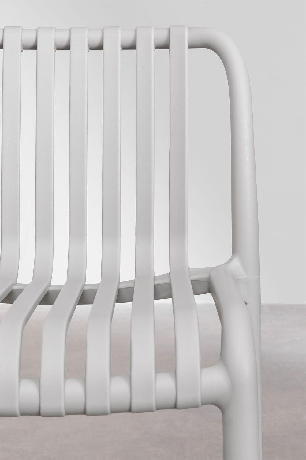 Pack De 2 Tabourets Hauts Empilables Wendell Gris Clair 77 Cm - 6