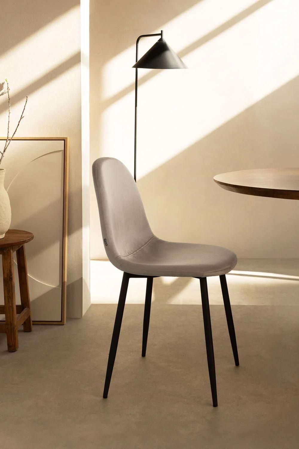 Pack 2 Chaises De Salle  Manger En Velours Glamm Noir - 2