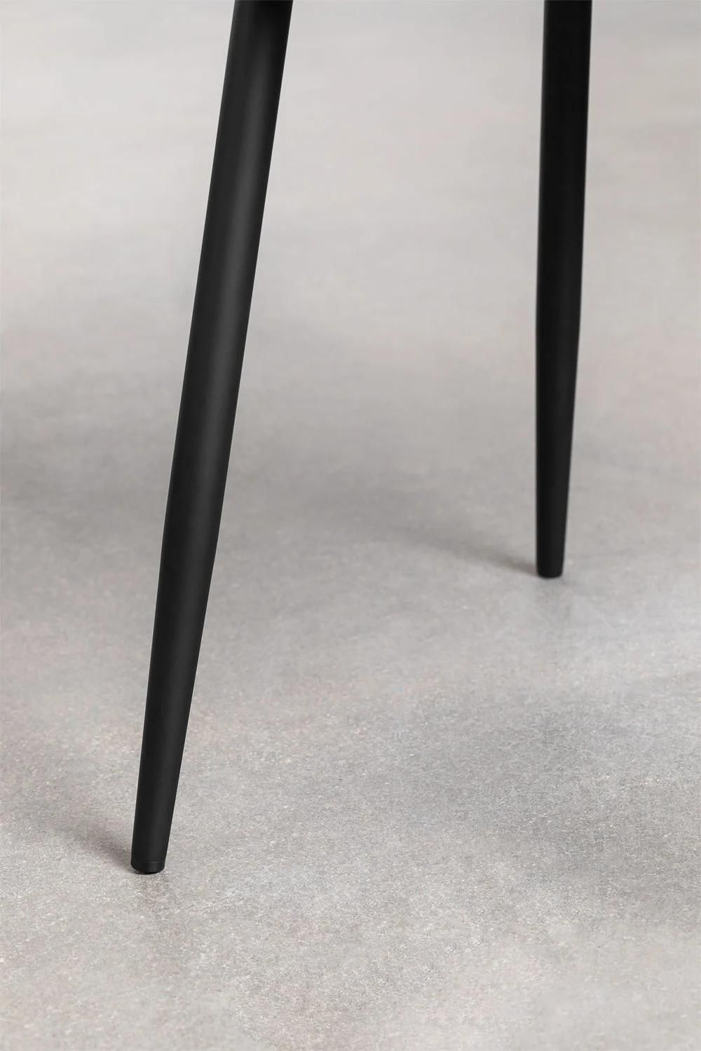 Pack 2 Chaises De Salle  Manger En Velours Glamm Noir - 7