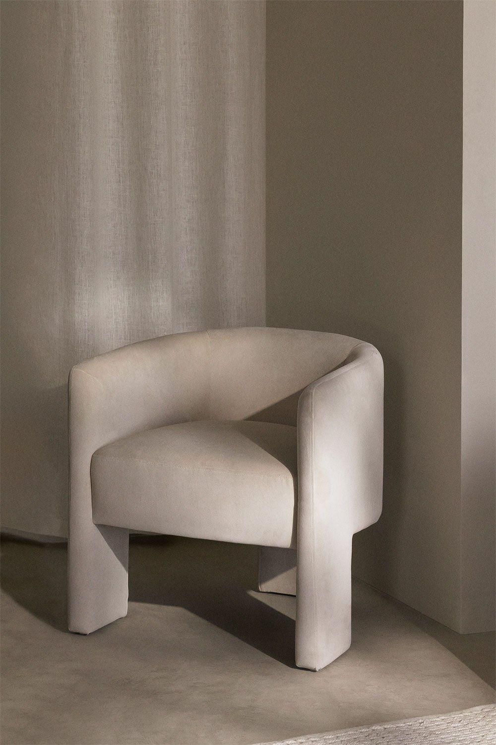 Fauteuil En Velours Xastru - 2
