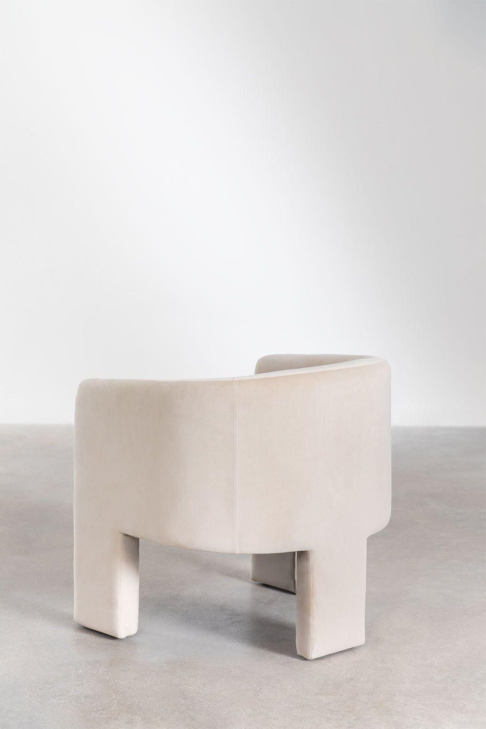 Fauteuil En Velours Xastru - 5
