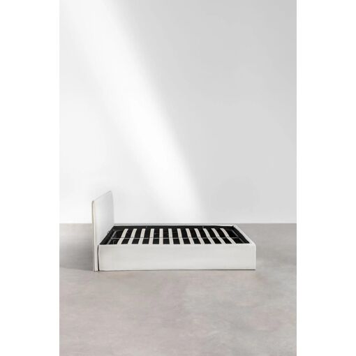 Lit Avec Sommier Coffre Tapiss� Lorea - 8