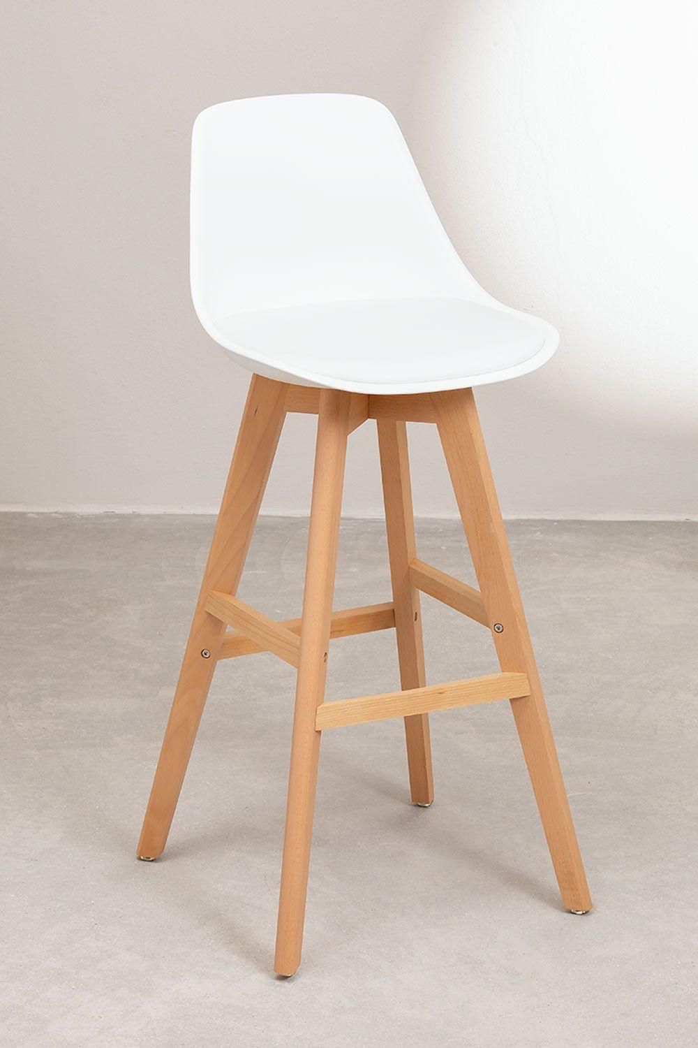 Lot 2 Tabourets Hauts Nordic Edition Blanc ?76 Cm - 2