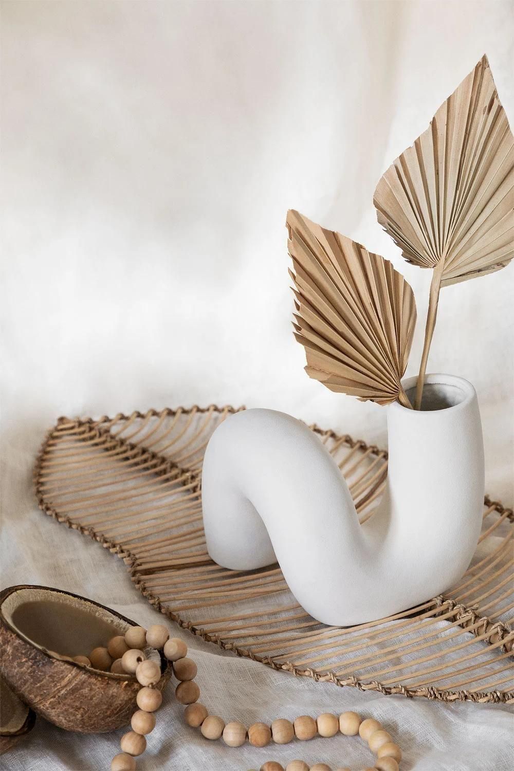 Vase C�ramique Mardig Blanc - 2