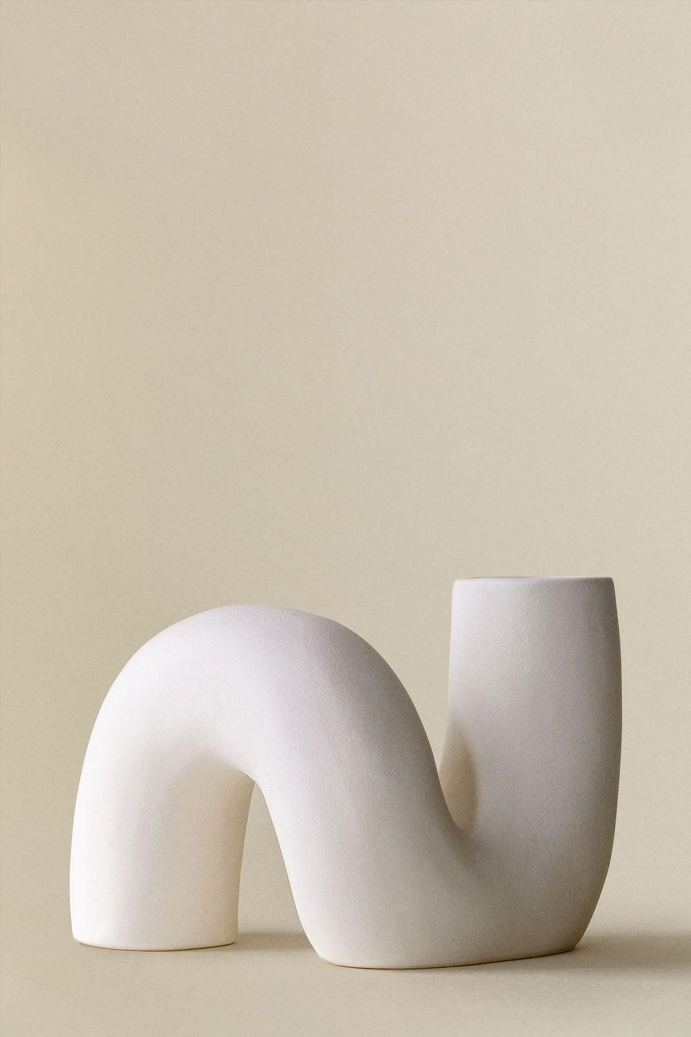 Vase C�ramique Mardig Blanc - 4