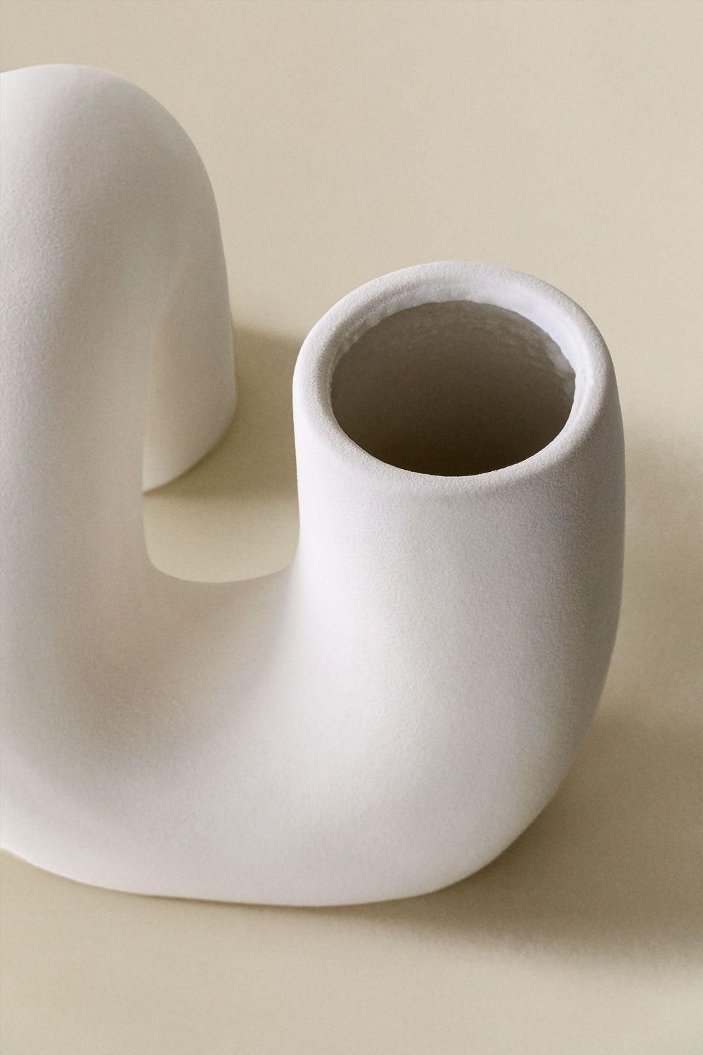 Vase C�ramique Mardig Blanc - 5