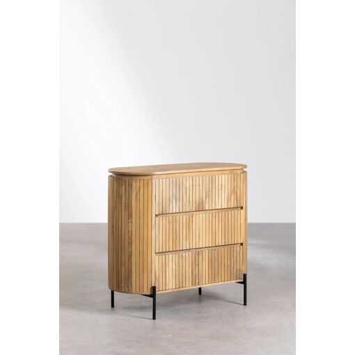 Commode En Manguier Analis Bois Naturel - 4