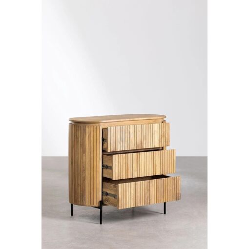 Commode En Manguier Analis Bois Naturel - 5