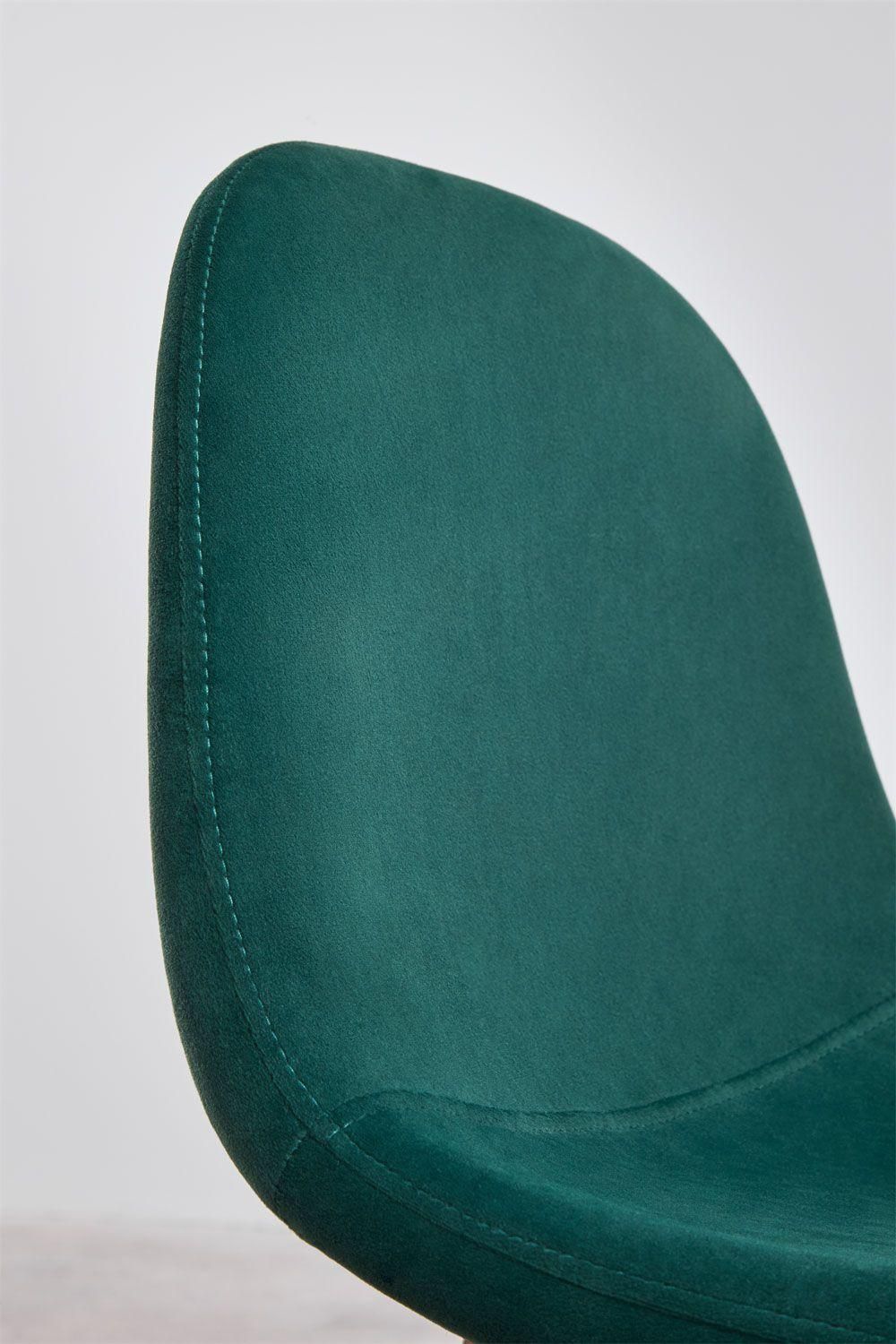 Pack De 2 Tabourets Hauts En Velours Glamm Dor 65 Cm - 5