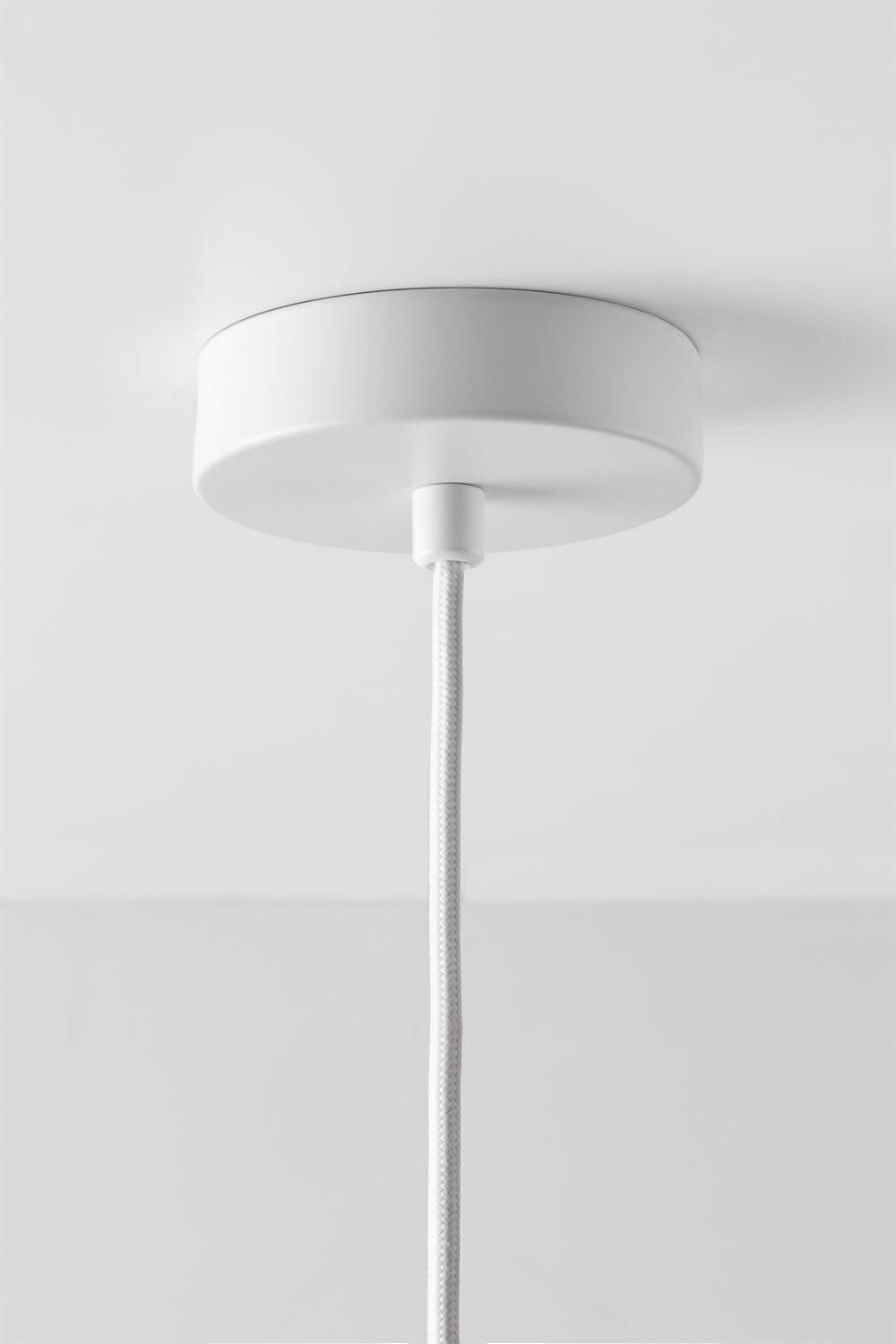 Plafonnier Boule De Cristal En Travertin Davise Blanc - 6