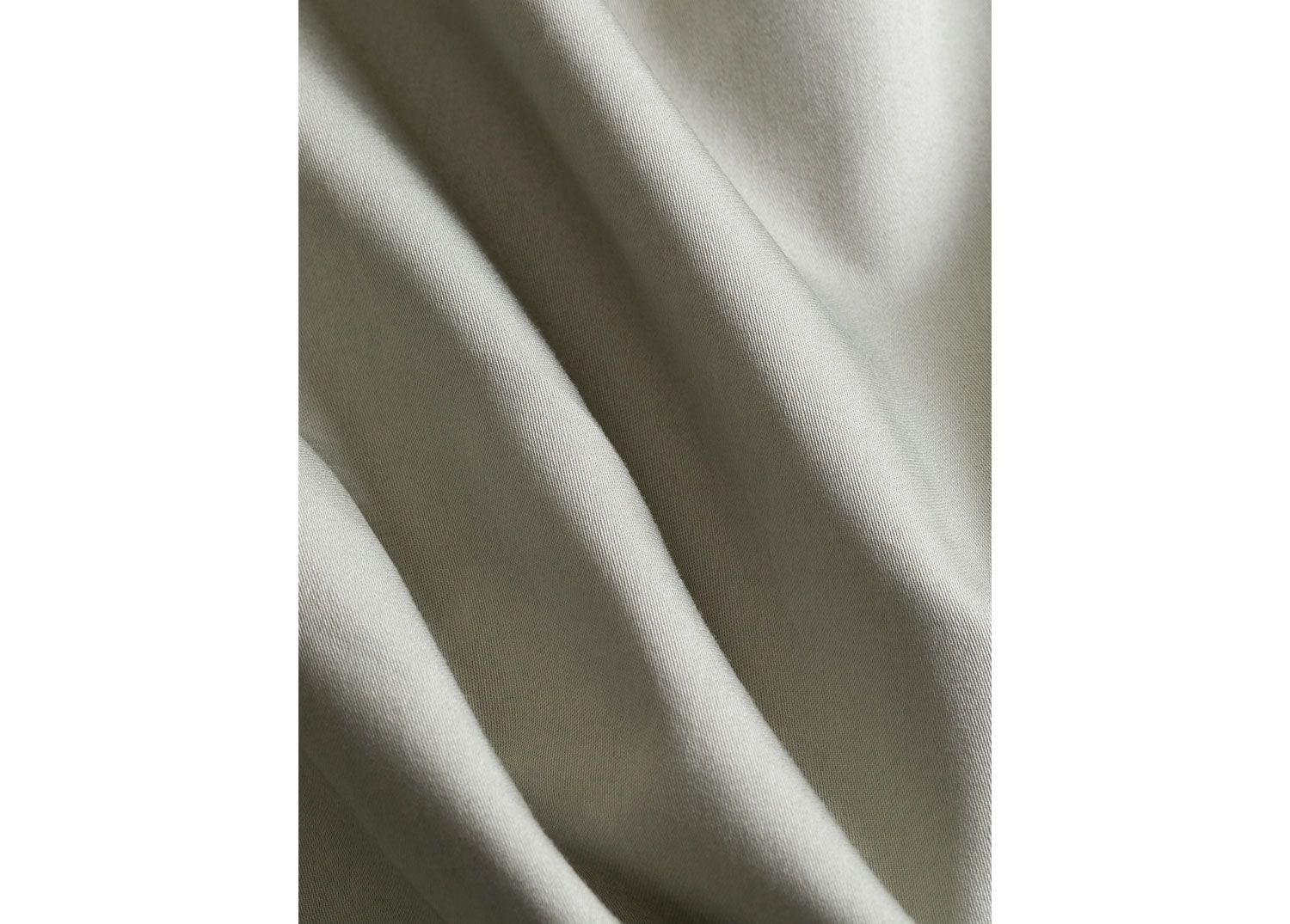Housse De Couette En Satin 300 Fils Sampras Vert Kaki - 3