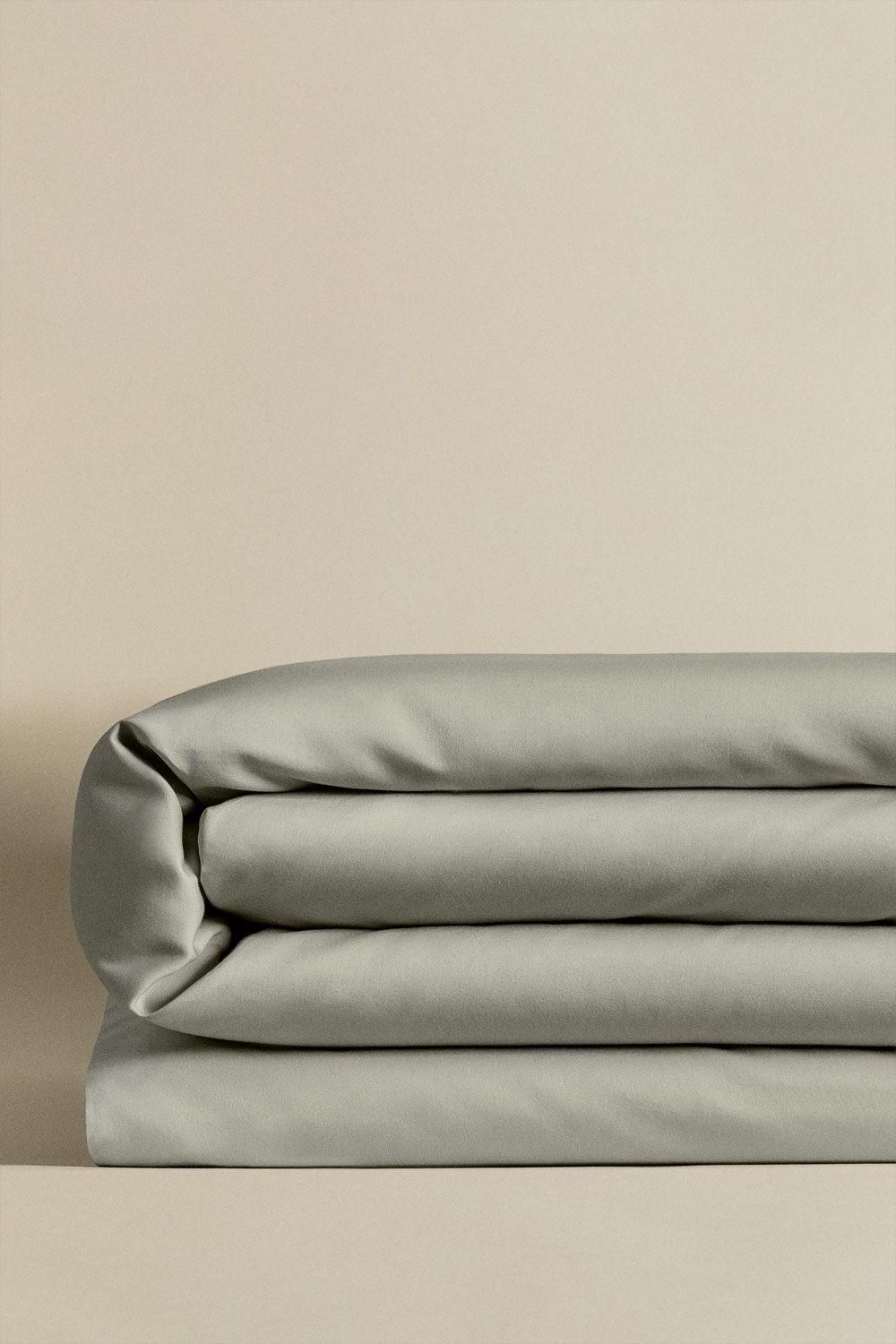 Housse De Couette En Satin 300 Fils Sampras Vert Kaki - 5