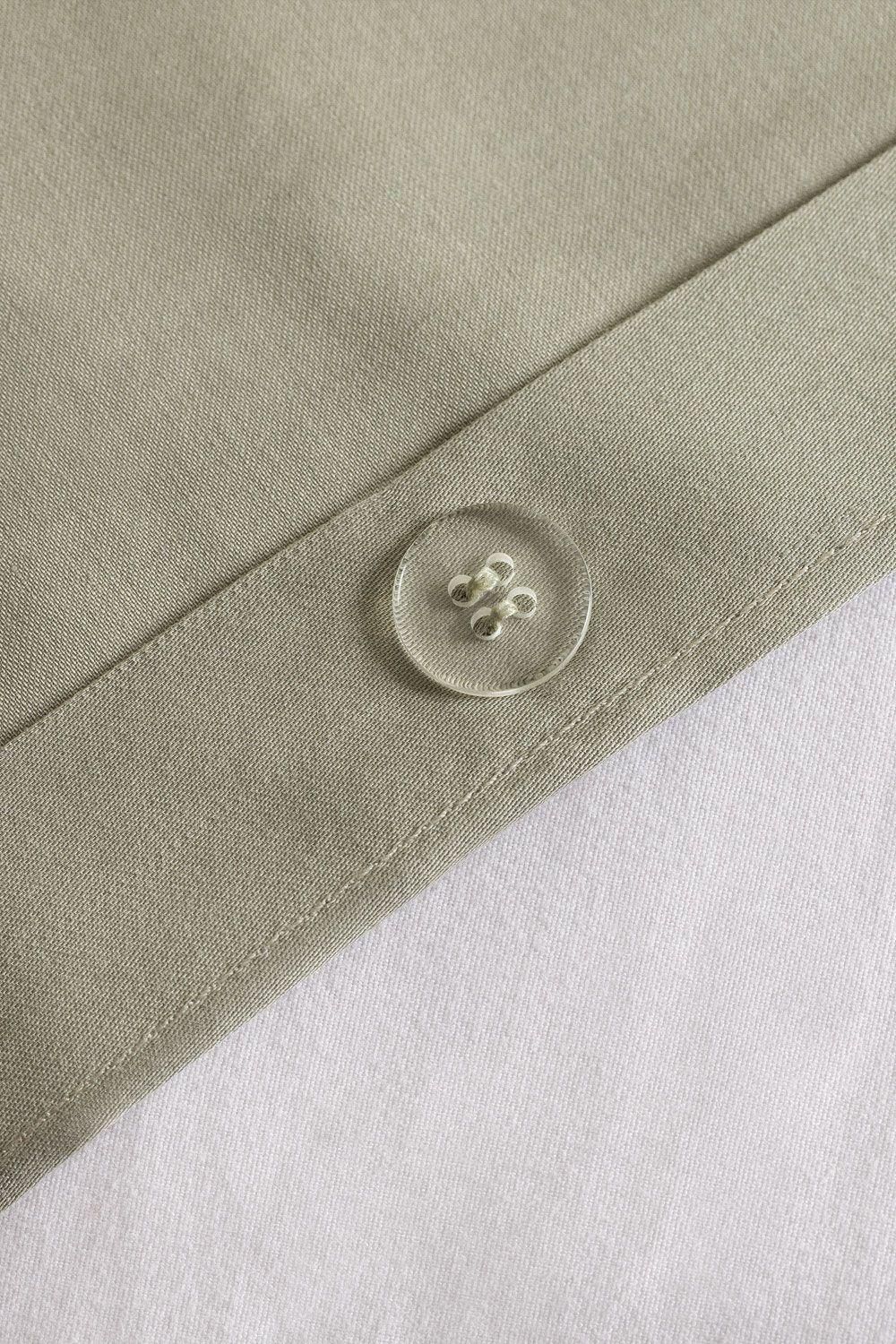 Housse De Couette En Satin 300 Fils Sampras Vert Kaki - 7