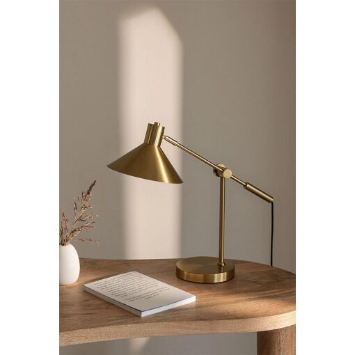 Lampe De Table M�tallique Clayt Dor� - 2