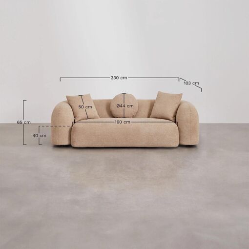 Canap� 3 Places En Chenille Coco - 7