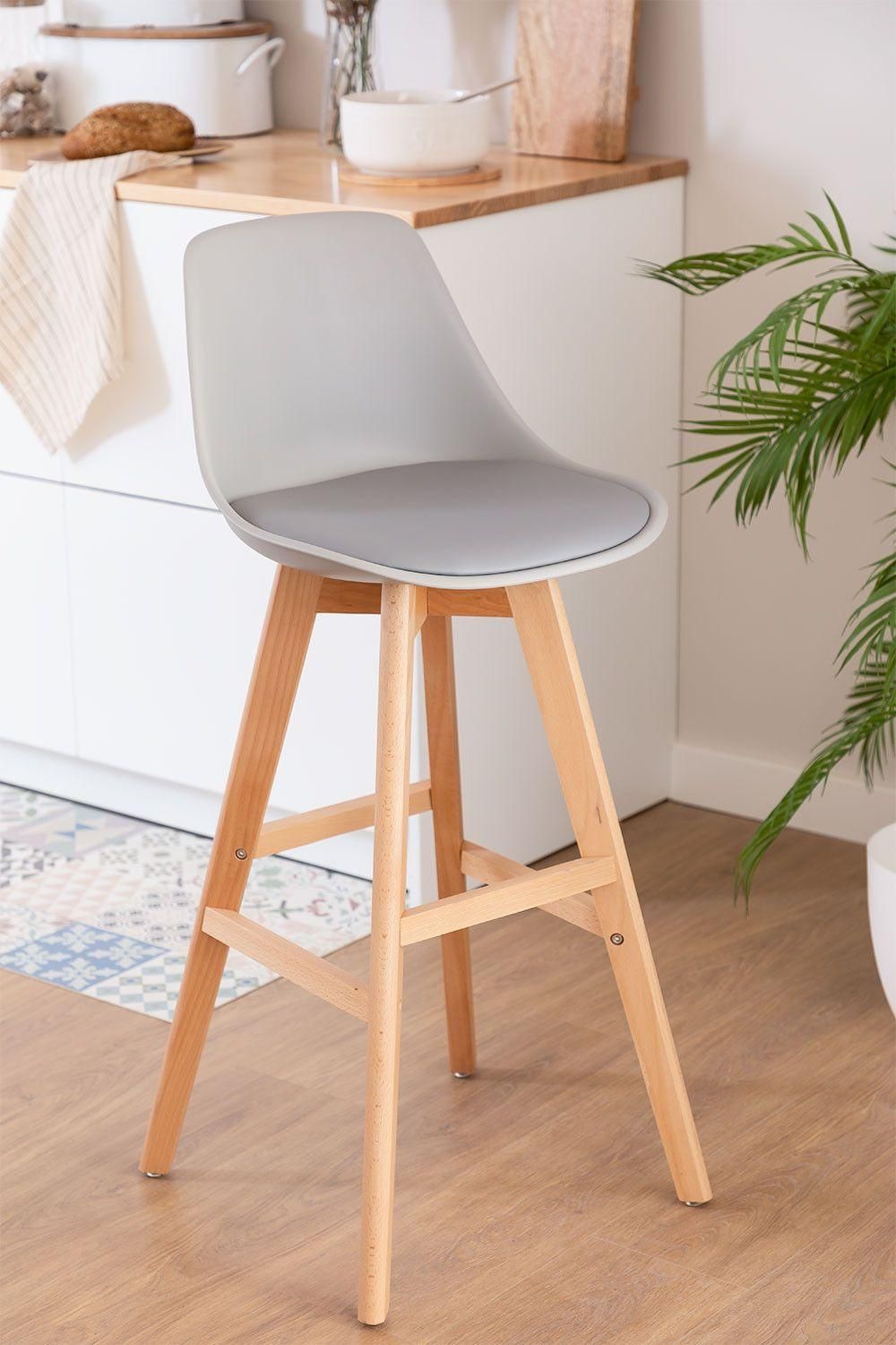 Lot 2 Tabourets Hauts Nordic Edition Gris ?76 Cm - 2