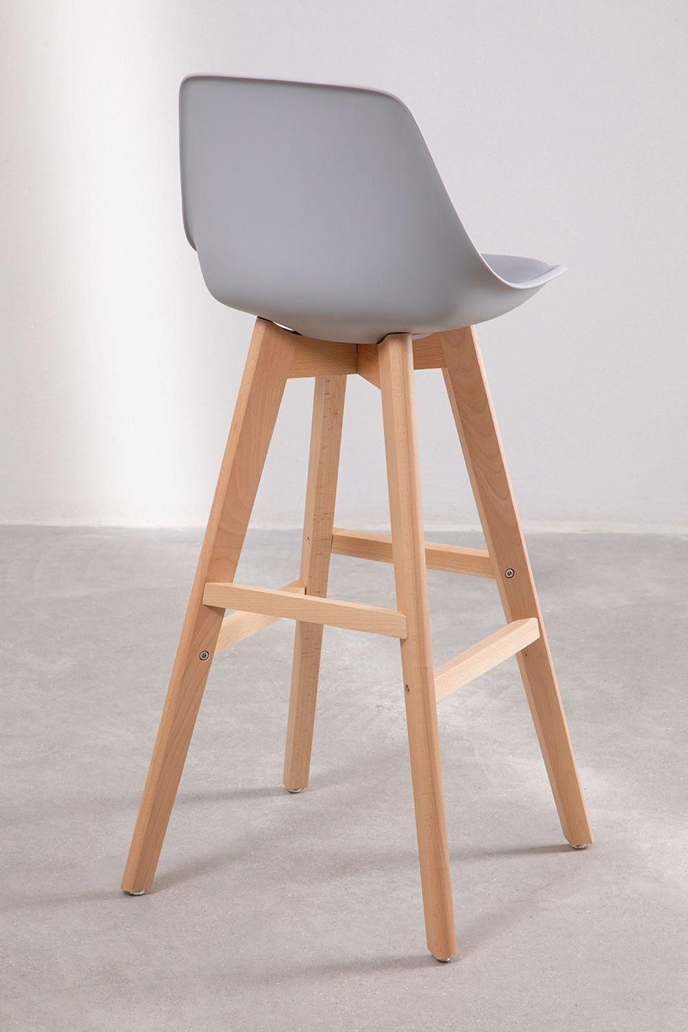 Lot 2 Tabourets Hauts Nordic Edition Gris ?76 Cm - 5