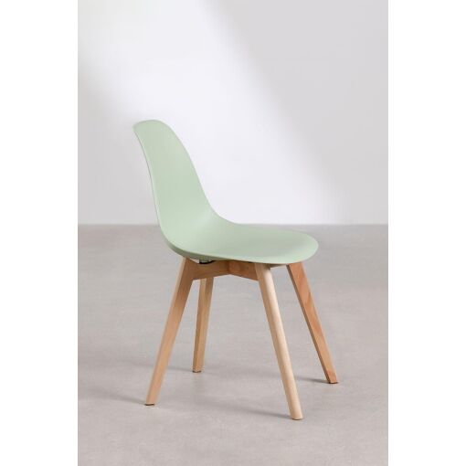 Chaise De Salle � Manger Nordique Scand C�ladon - 4
