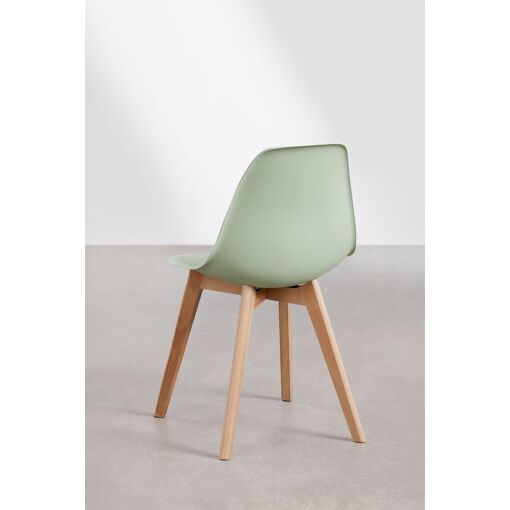 Chaise De Salle � Manger Nordique Scand C�ladon - 5