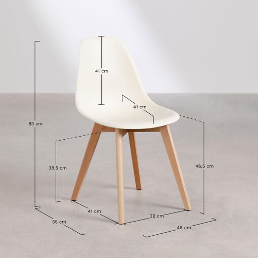 Chaise De Salle � Manger Nordique Scand C�ladon - 8