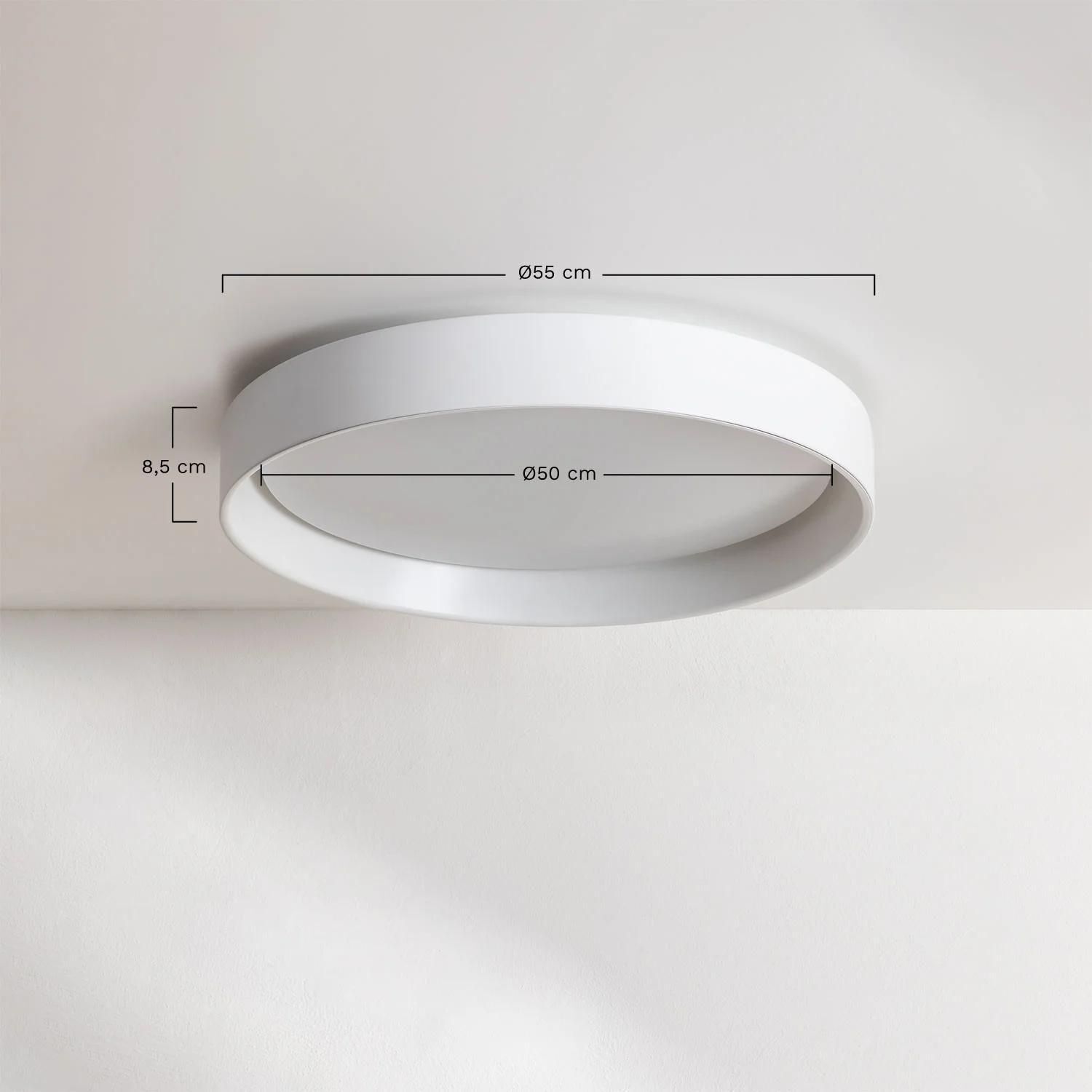 Plafonnier Led En Fer Zekri Blanc - 7
