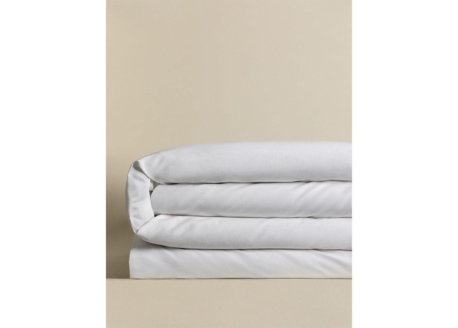 Housse De Couette En Percale De Coton 180 Fils Lesia Blanc - 2