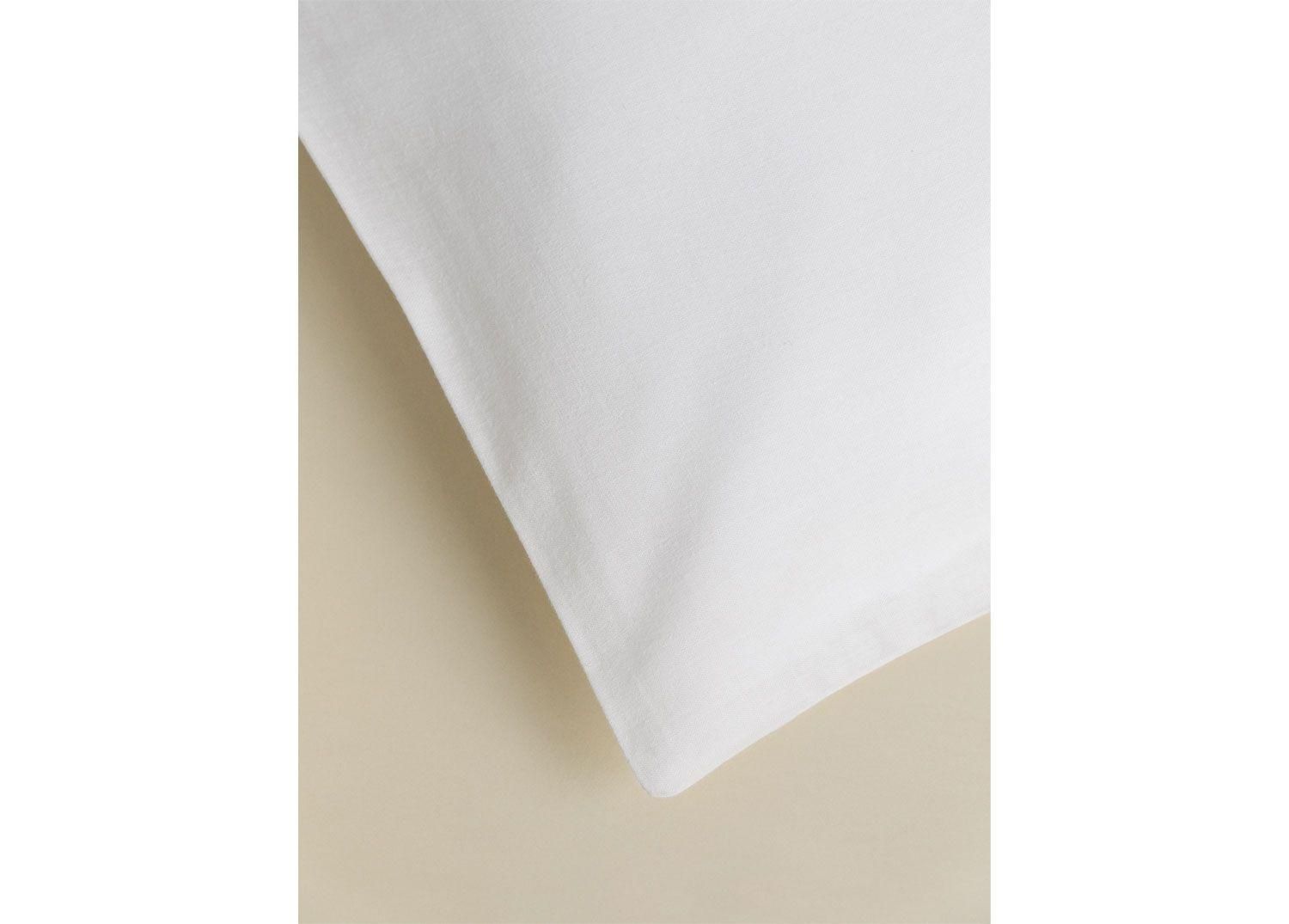 Housse De Couette En Percale De Coton 180 Fils Lesia Blanc - 3
