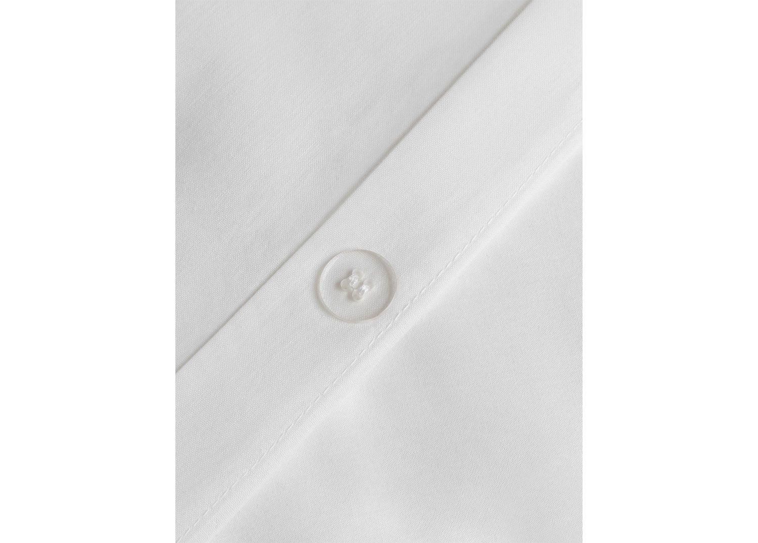 Housse De Couette En Percale De Coton 180 Fils Lesia Blanc - 4